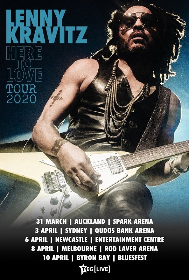 Lenny Kravitiz Australia tour 2020