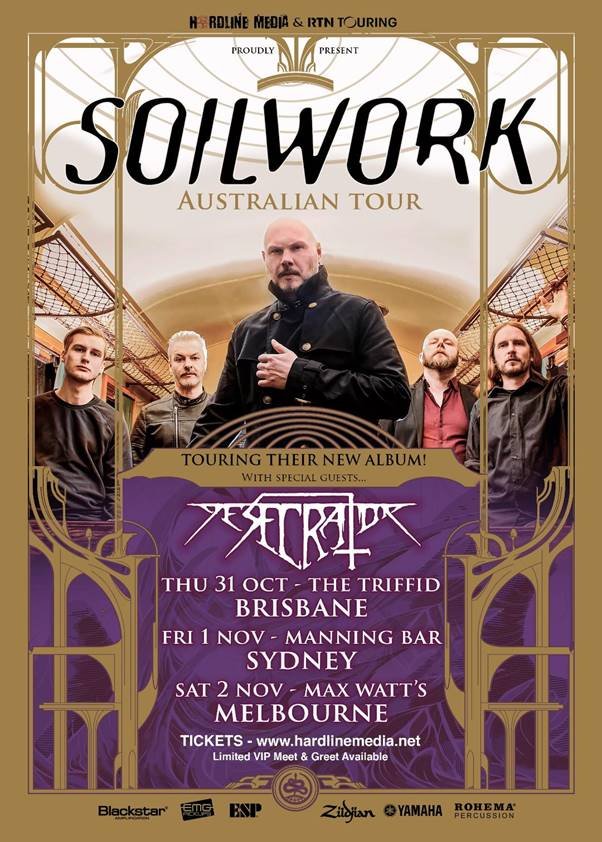 Soilwork Australia tour 2019