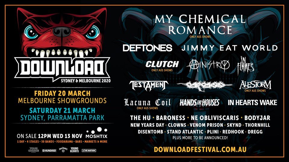 Dowqnload Festival Australia 2020