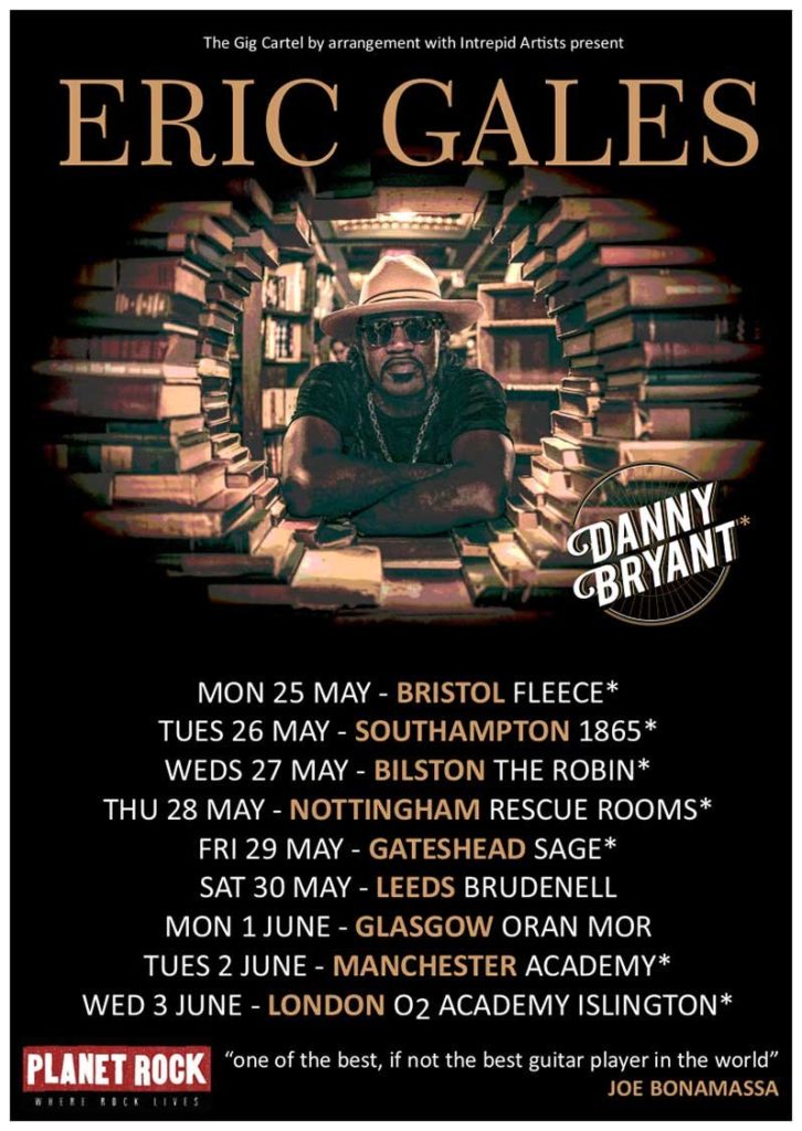 Eric Gales announces MayJune 2020 UK Tour with very special guest