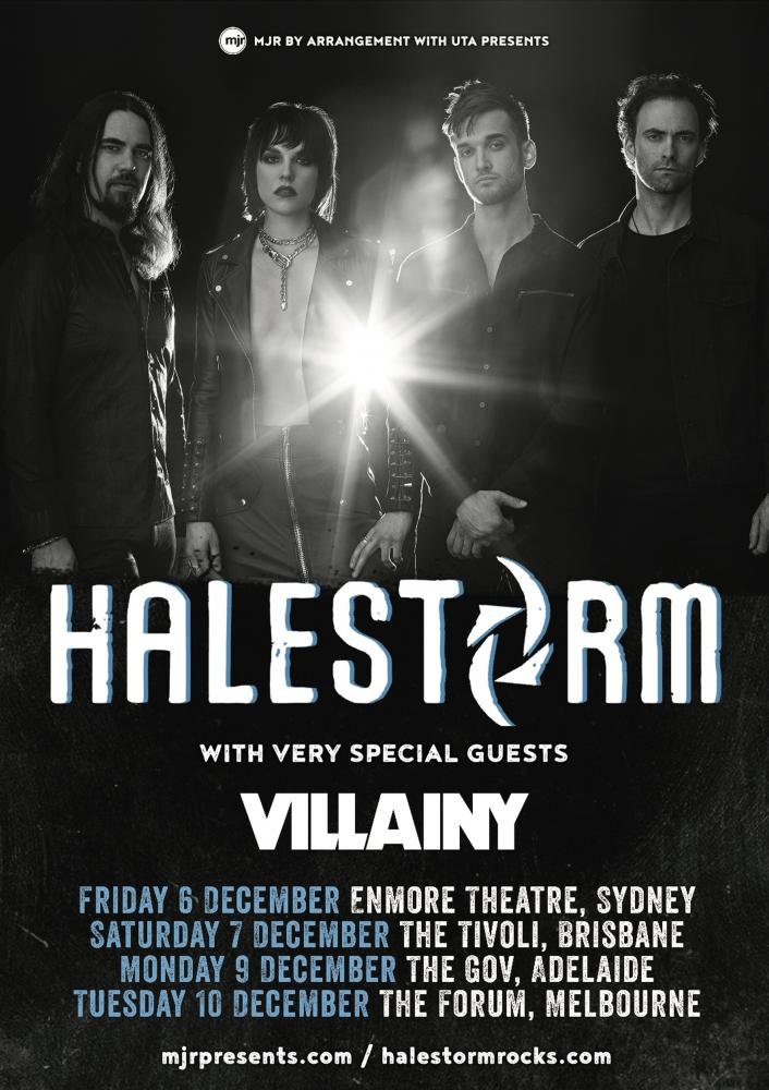 Halestorm Australia tour 2019