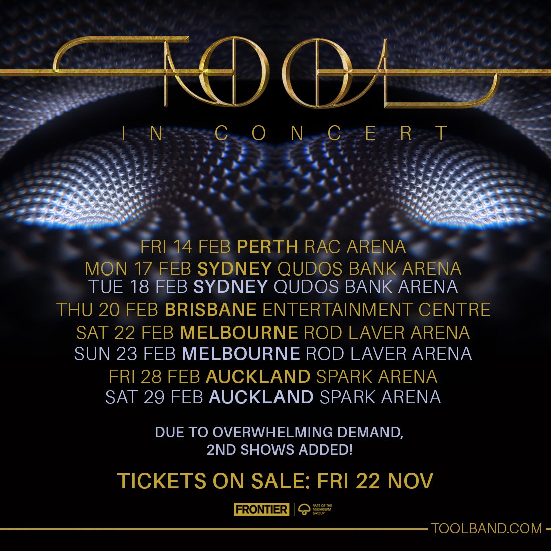 tool tour australia 2023