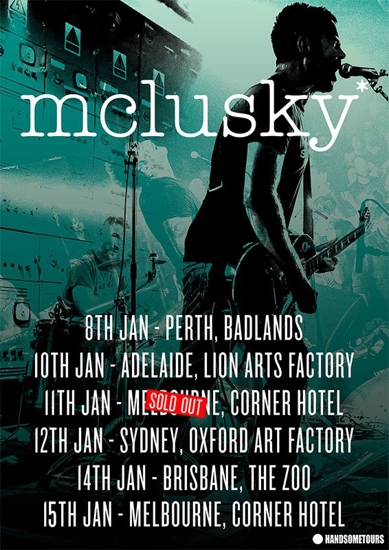 mclusky Australia tour 2020