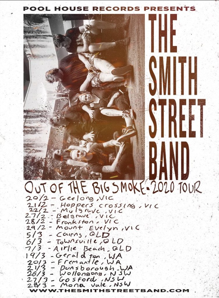 The Smith Street Band tour 2020