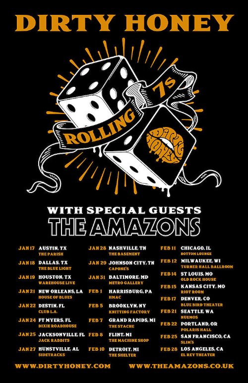 Dirty Honey US tour 2020