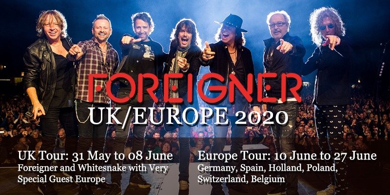 Foreigner Europe tour 2020