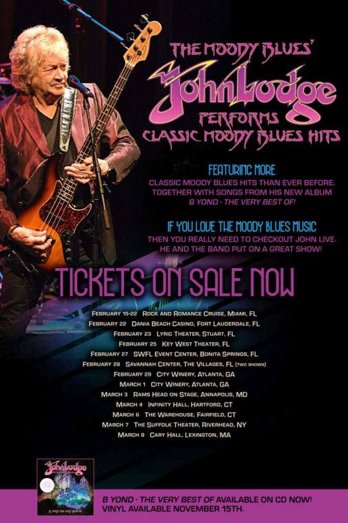 John Lodge of The Moody Blues announces new U.S tour dates The Rockpit