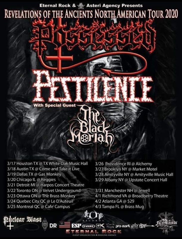 Pestilence & Possessed US tour 2020