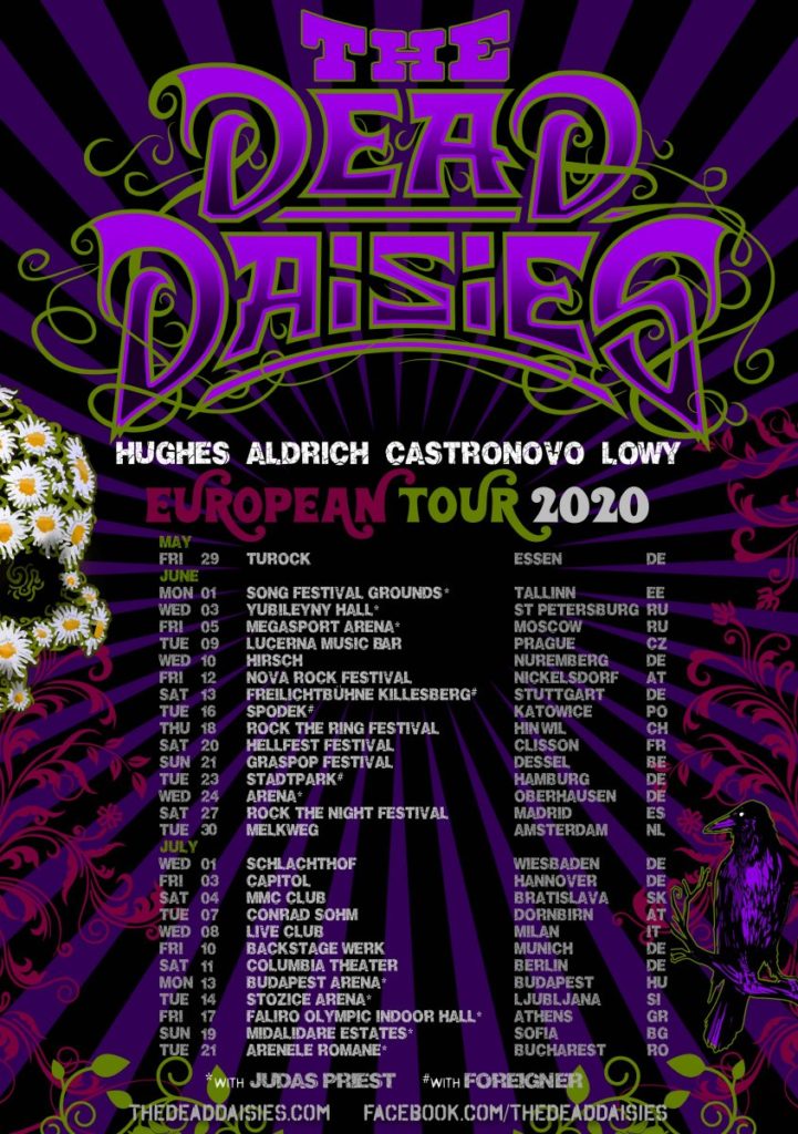 The Dead Daisies European tour 2020