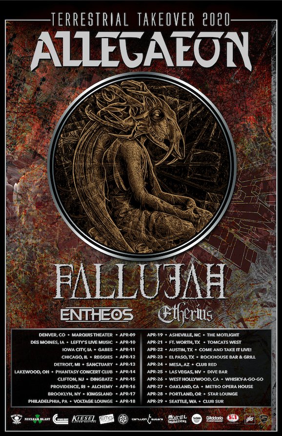 allegaeon US tour 2020