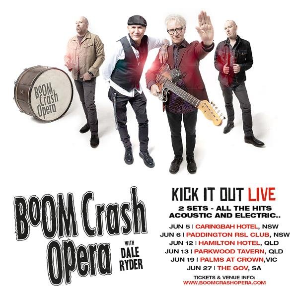 Boom Crash Opera - Kick It Out tour 2020