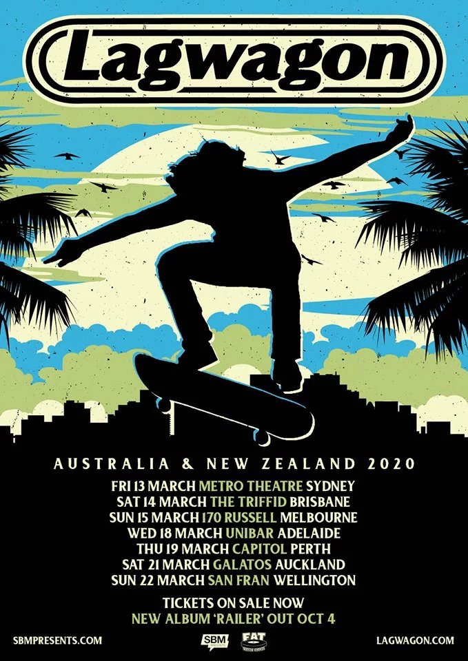 Lagwagon Australia & New Zealand tour 2020