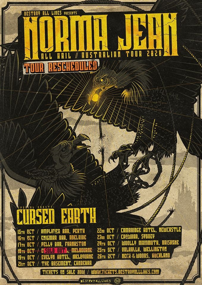 Norma Jean Australia tour 2020