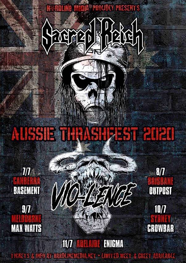 Sacred Reich / Vio-lence Australia tour 2020