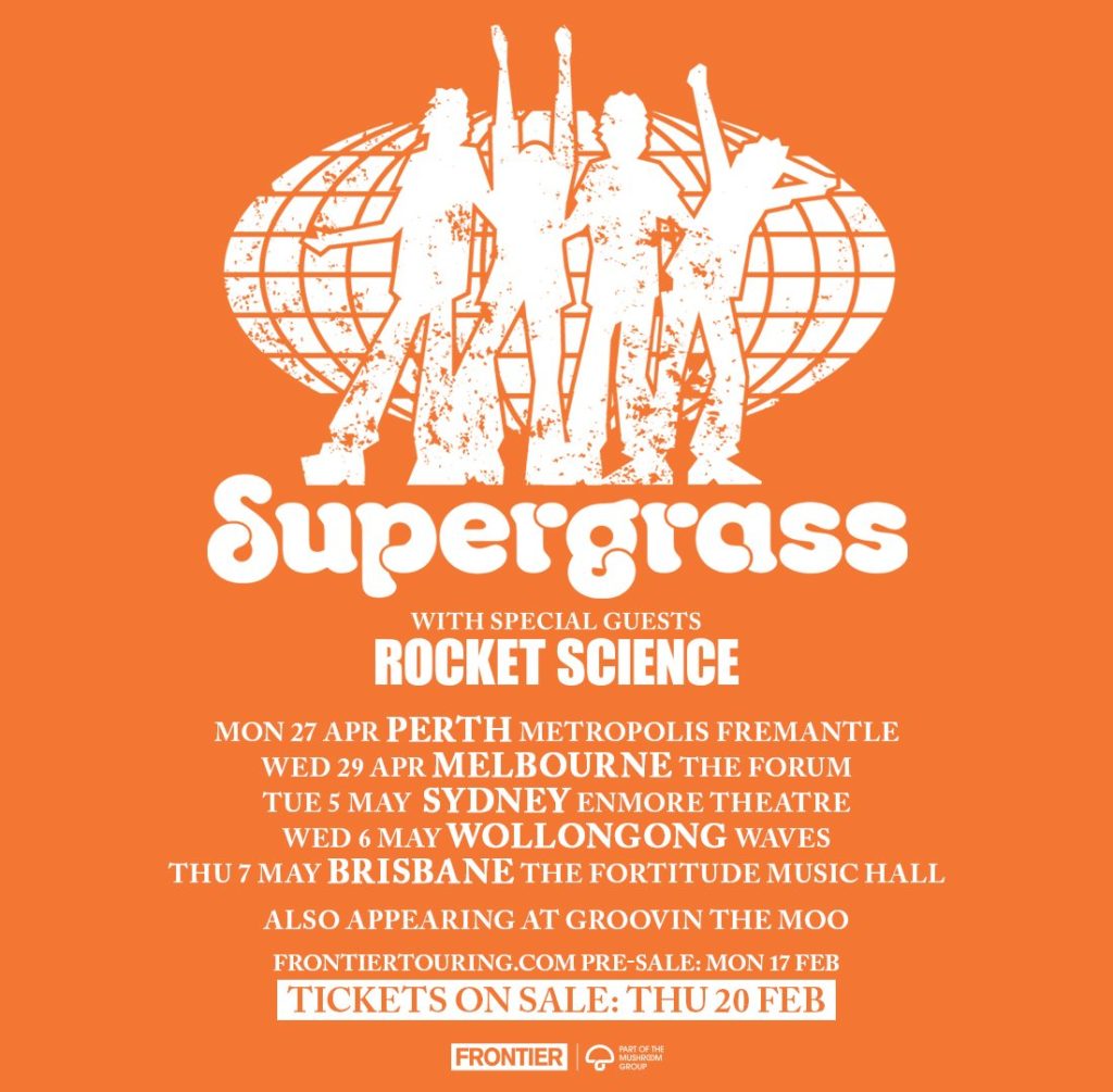 Supergrass Australia tour 2020