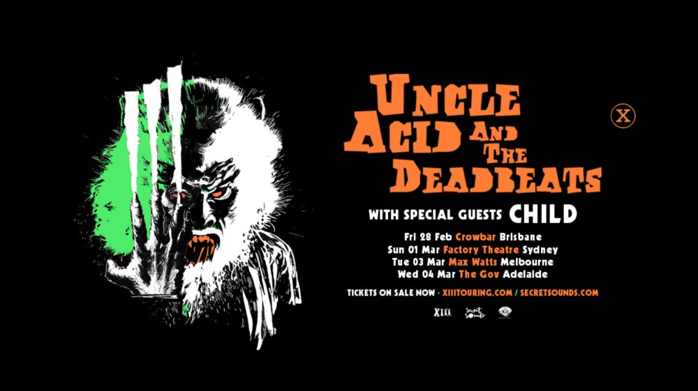 Uncle Acid and the Deadbeats Australia tour 2020