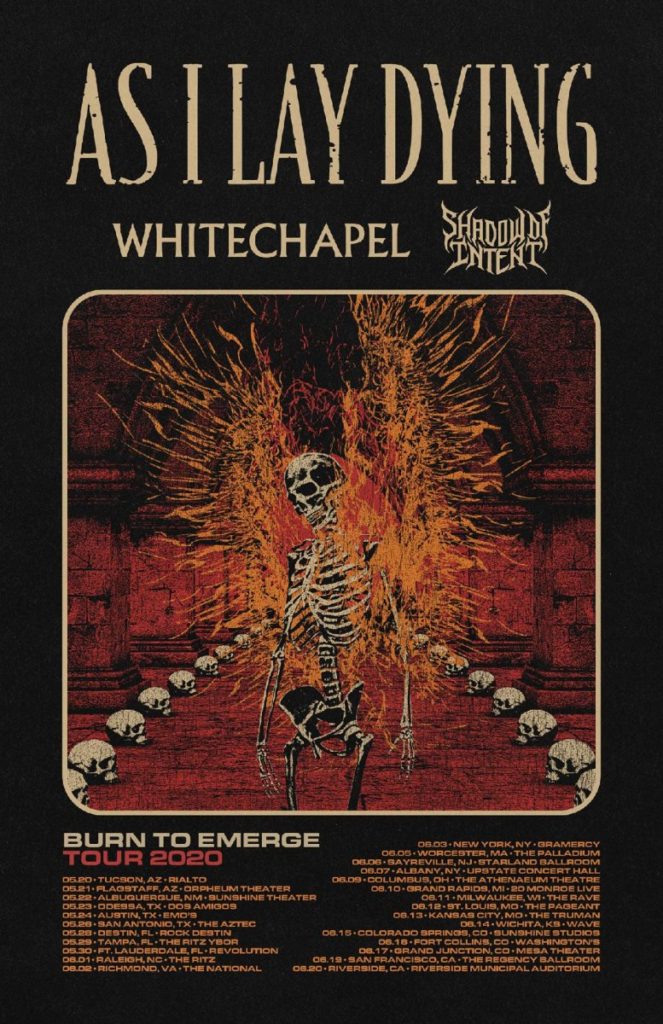 As I Lay Dying / Whitechapel US tour 2020