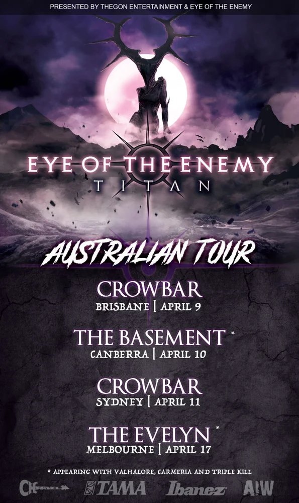 Eye Of The Enemy Australia tour 2020