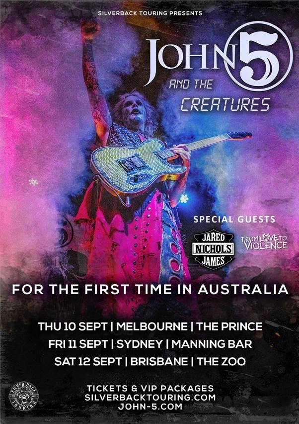 John 5 and The Creatures Australia tour 2020