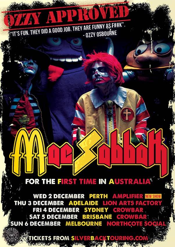 Mac Sabbath Australia tour 2020