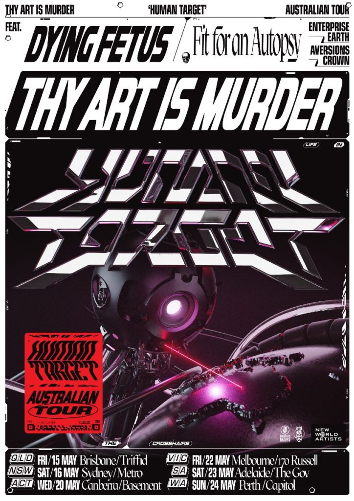 Thy Art Is Murder Australia tour 2020