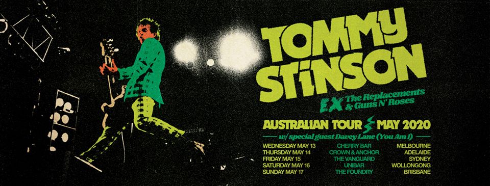 Tommy Stinson Australia tour 2020