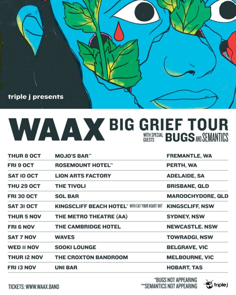 WAAX Australia tour 2020