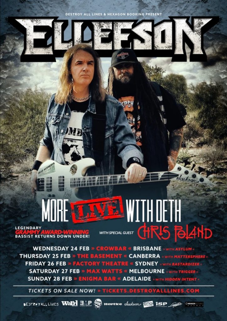 Dave Ellefson & Chris Poland Australia tour 2021