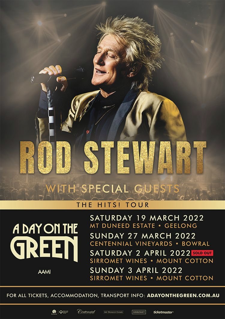 TOUR NEWS Rod Stewart announces rescheduled Australia tour dates The