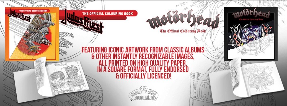 Motorhead & Judas Priest Colouring Book