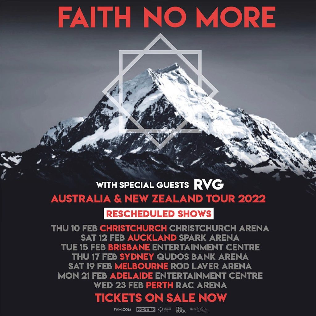 Faith No More Australia New Zealand tour 2022