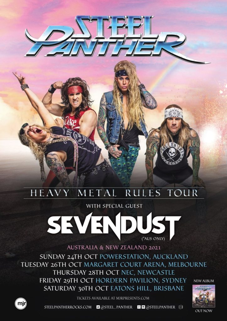 Steel Panther Australia tour 2021