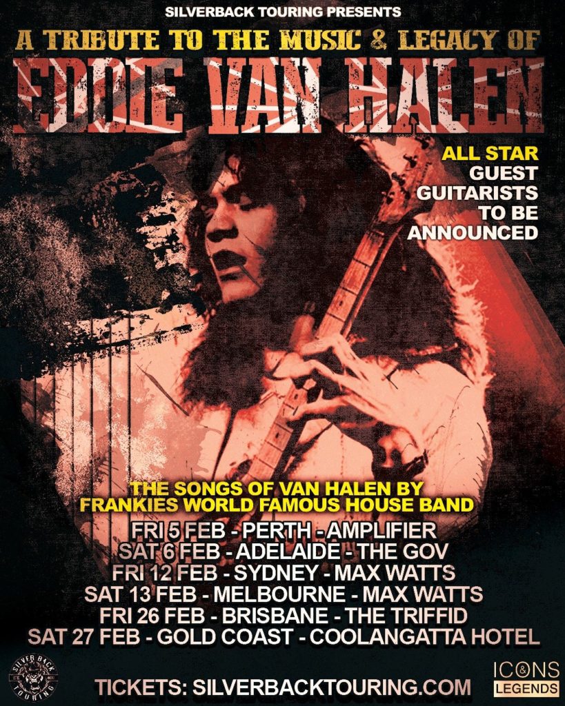 Van Halen Tribute Australia tour 2021