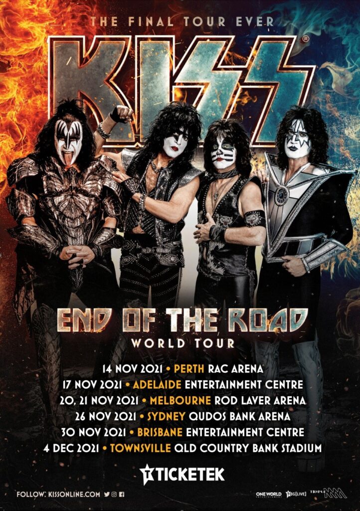 Kiss Australia tour 2021