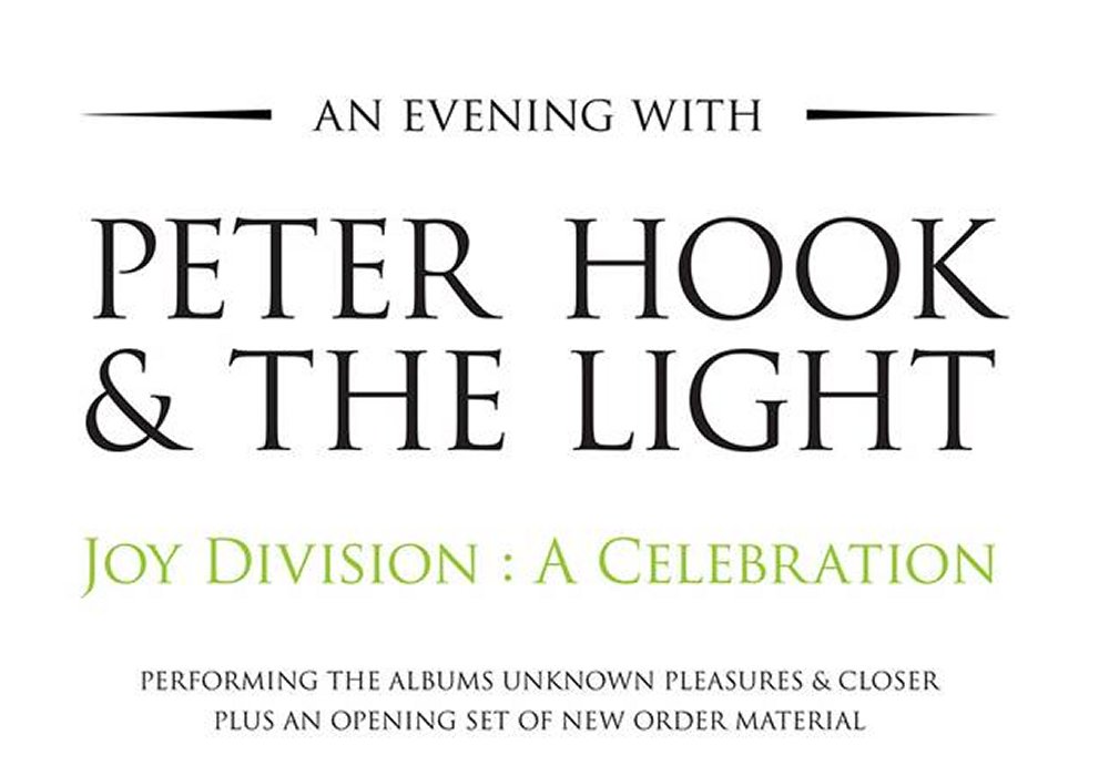 Peter Hook & The Light - Joy Division: A Celebration 2022 Australian Tour 