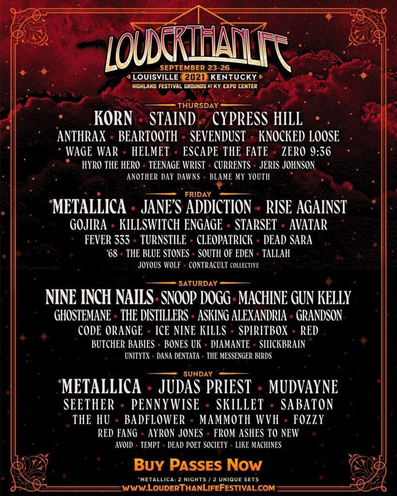 louder than life 2021 lineup louisville ky Marietta Saylor