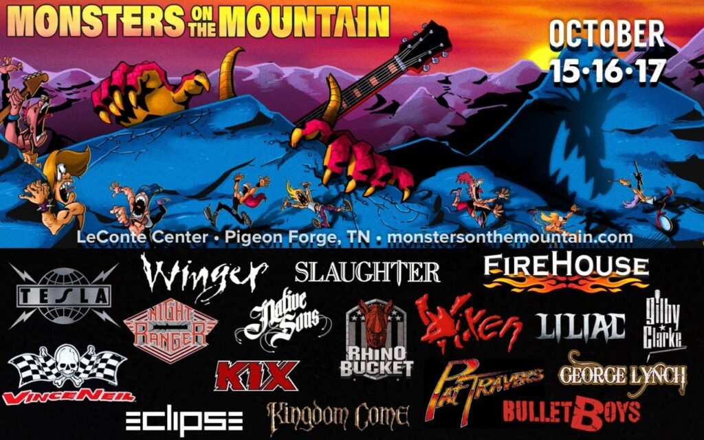 Monsters On The Mountain announced featuring Telsa, Vince Neil, Night