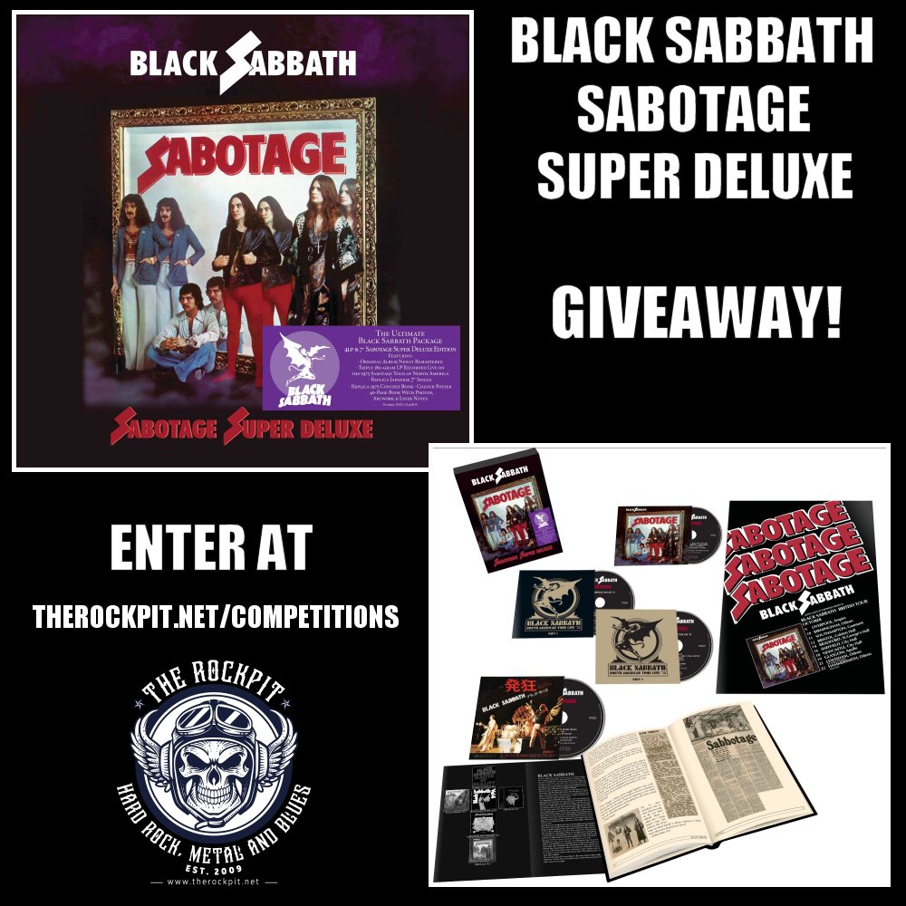 Black Sabbath - Sabotage Super Deluxe Box Set Giveaway