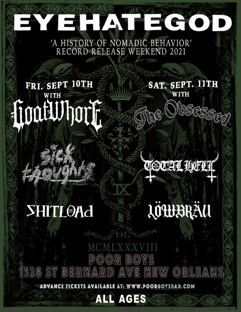TOUR NEWS Eyehategod to join Gwar and Napalm Death for massive North