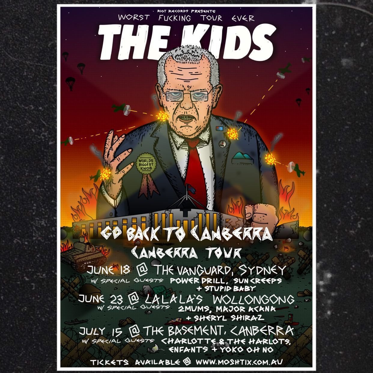 The Kids Go Back To Canberra Tour