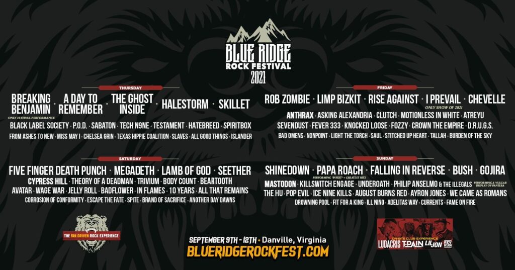 Blue Ridge Rock Festival 2021