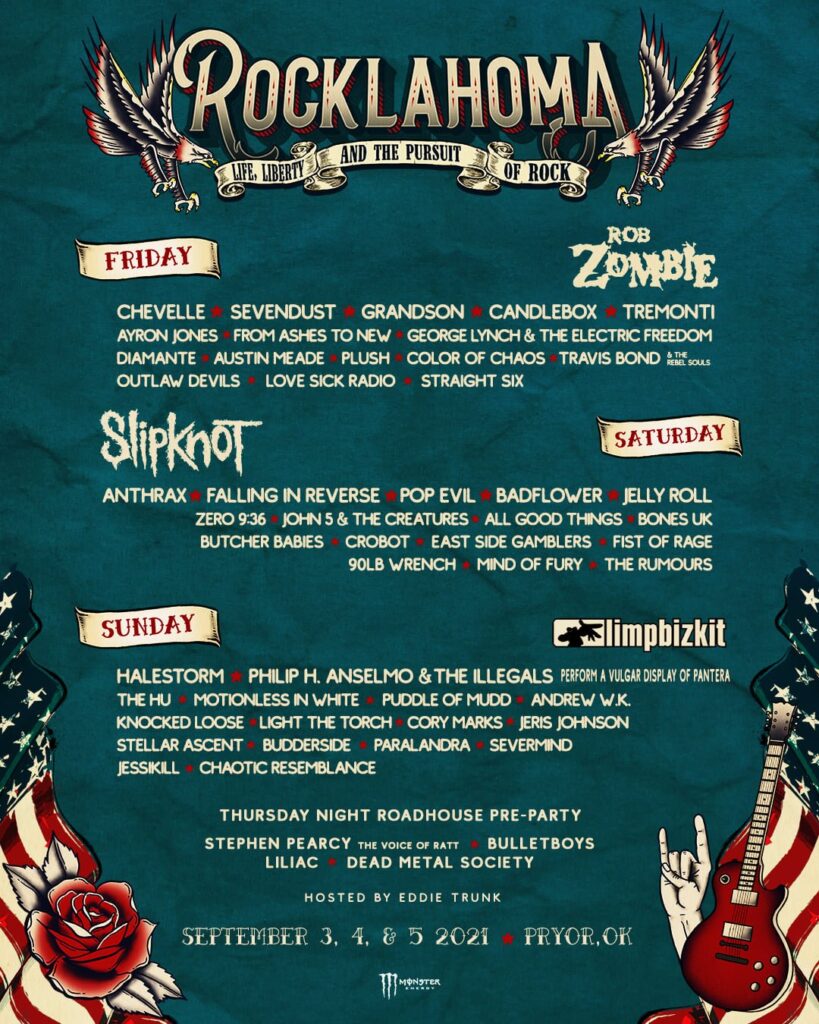 Rocklahoma daily band lineups announced; single day tickets on sale