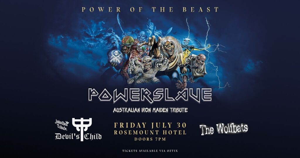 Powerslave - Rosemount Hotel, Perth July 30th 2021