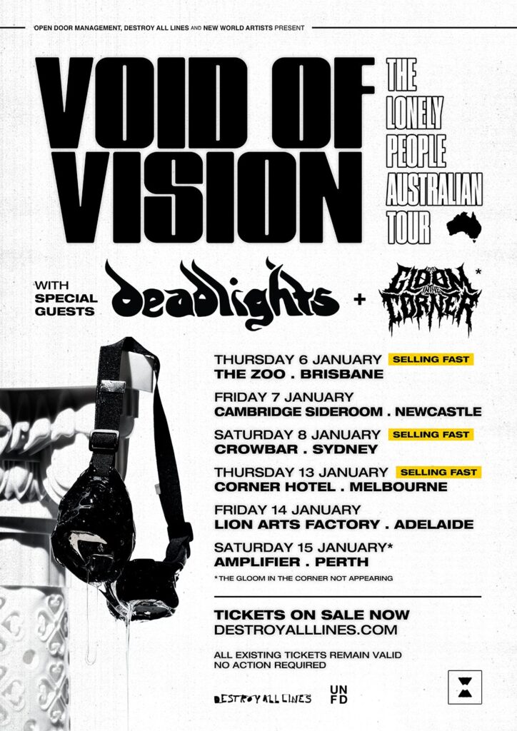 Void Of Vision Australia tour 2022