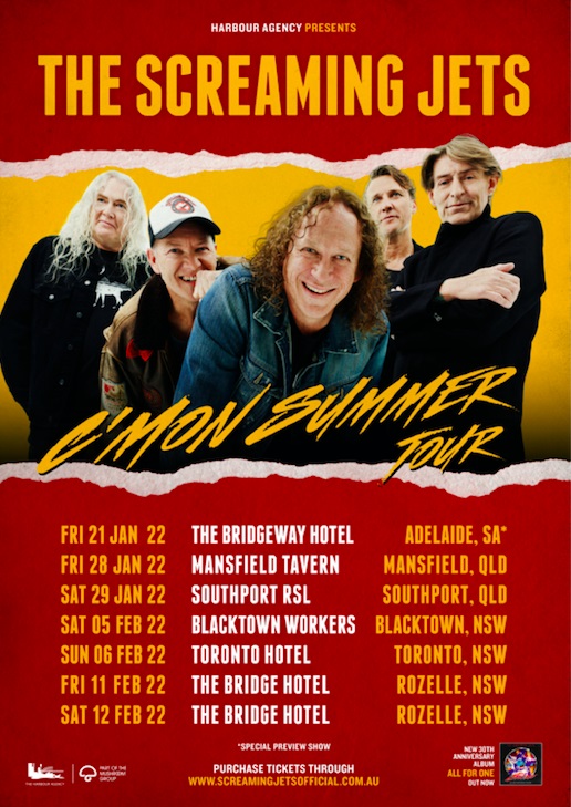 screaming jets tour dates