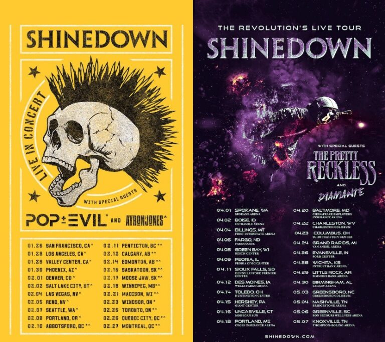 Shinedown Announces The Revolution’s Live Tour with Special Guests The
