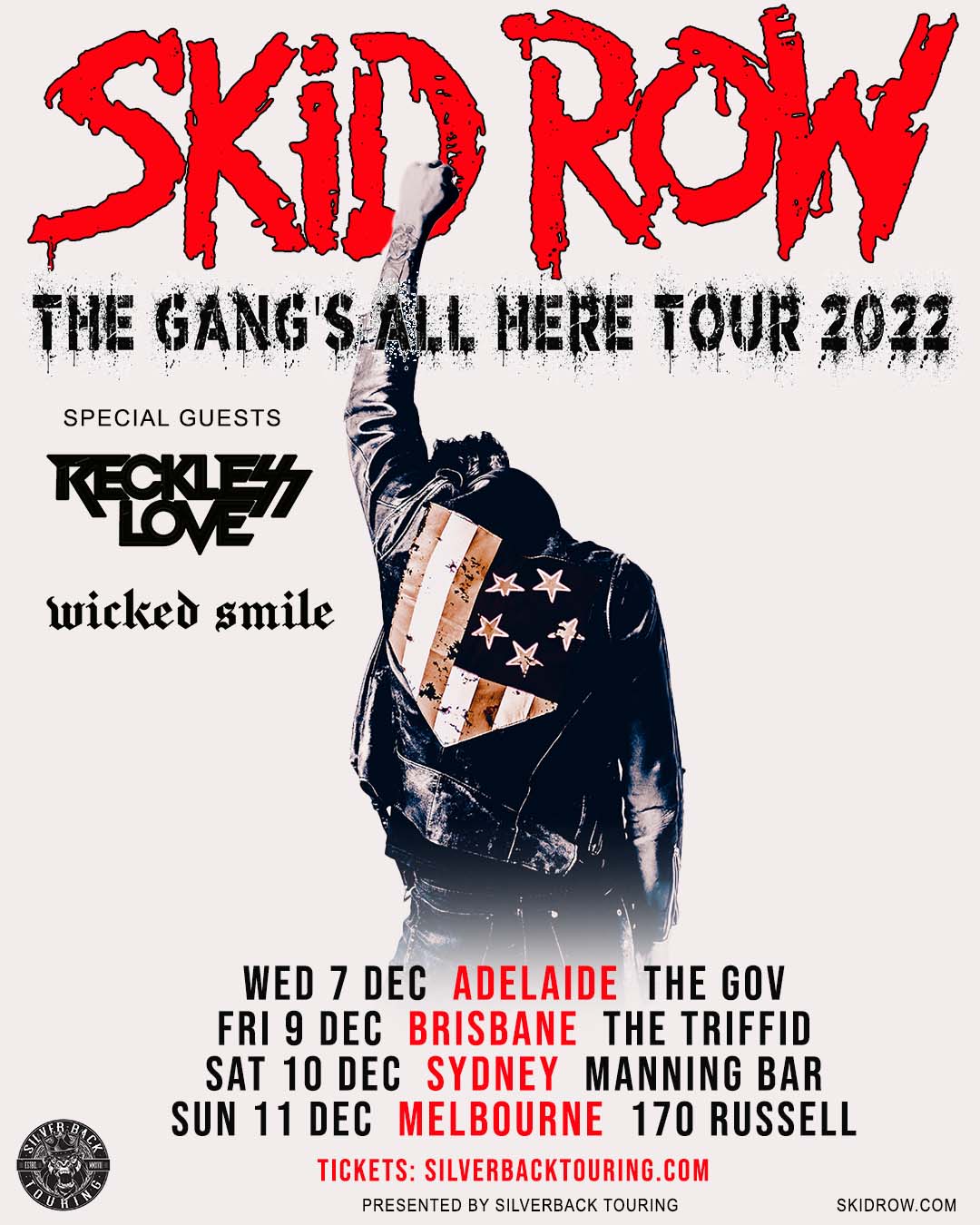 skid row tour australia