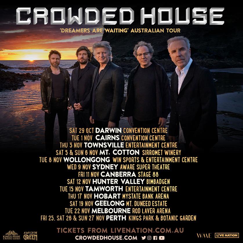 crowded house tour melbourne