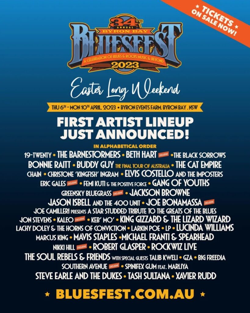 BLUESFEST 2023 FIRST ARTIST ANNOUNCEMENT The Rockpit