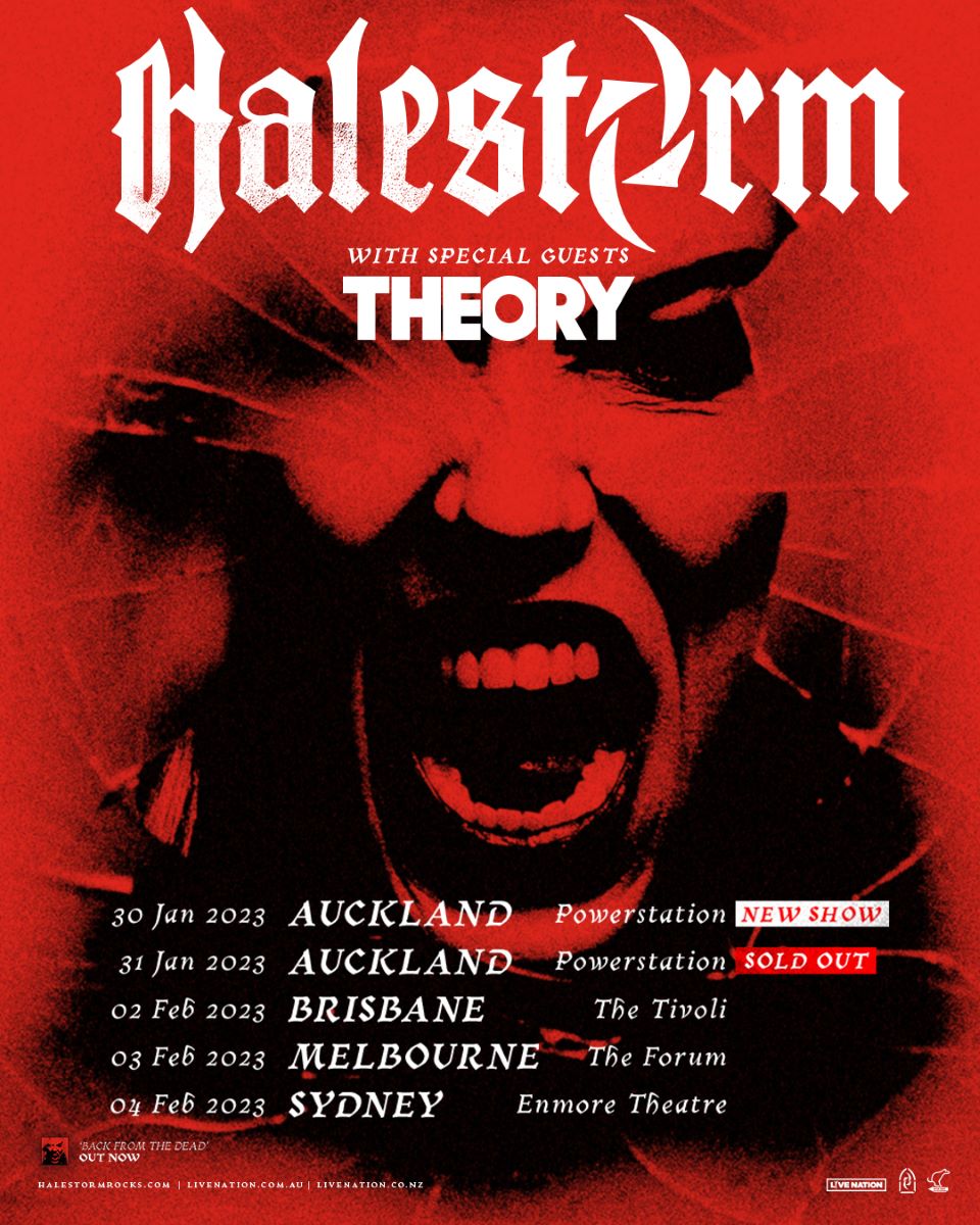 HALESTORM & special guests, THEORY announce Australian & New Zealand